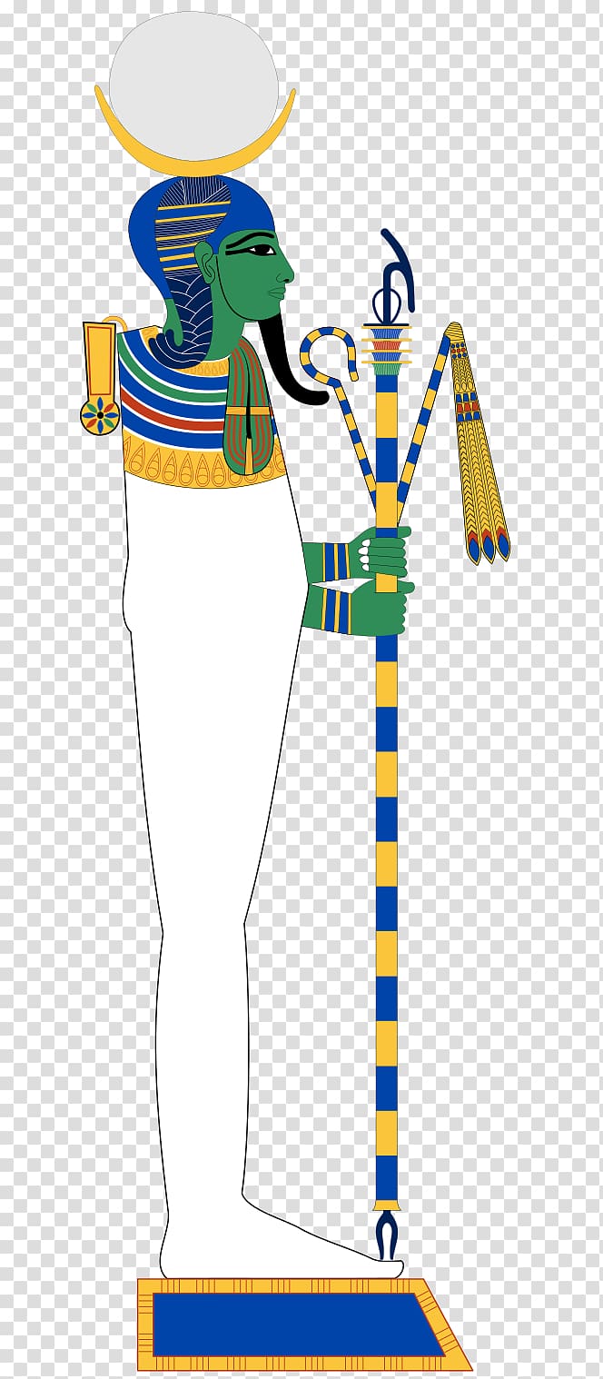 Ancient Egyptian religion Thebes Khonsu Ancient Egyptian deities, Goddess transparent background PNG clipart