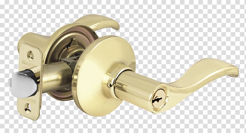 Door handle Dead bolt Lockset, door lock transparent background PNG clipart