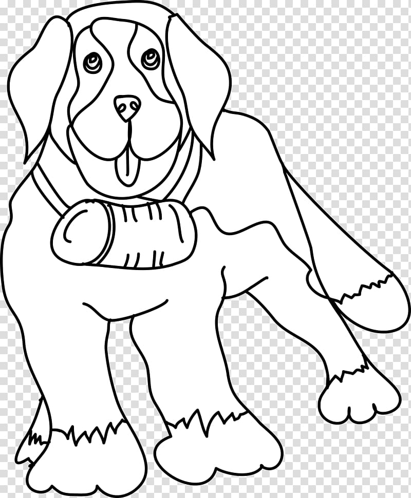 St. Bernard Dachshund Drawing , dog cartoon transparent background PNG clipart