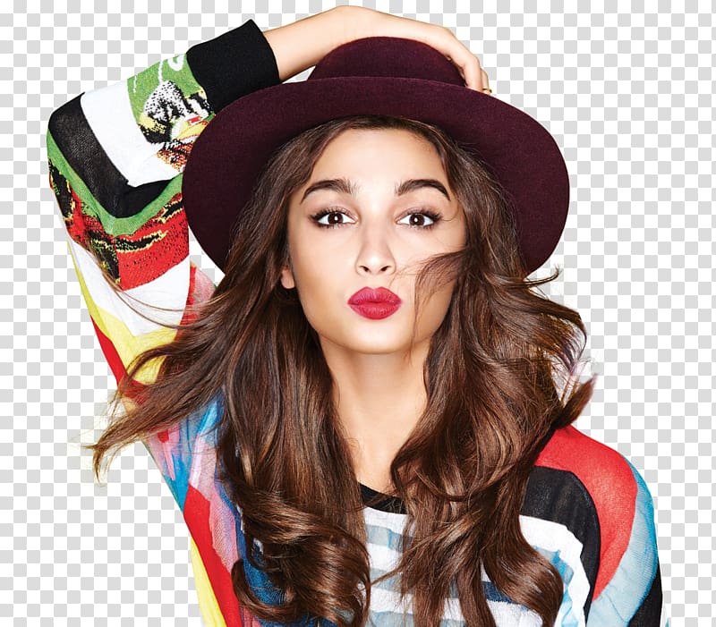woman holding hat on head while pouting, Alia Bhatt 2 States Film Actor Bollywood, Alia Bhatt transparent background PNG clipart