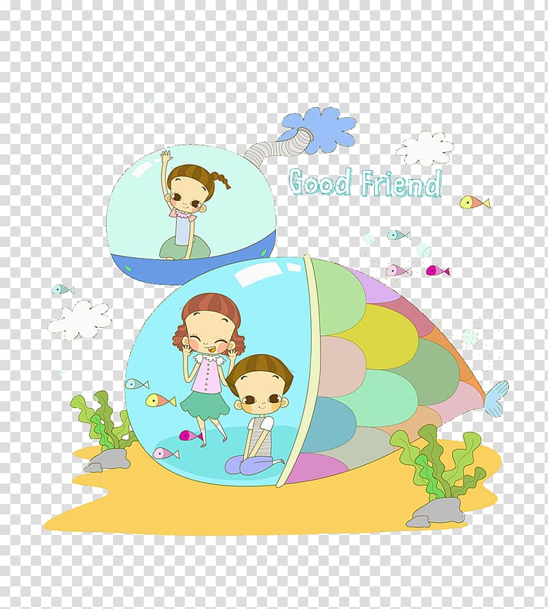 Fishing Illustration, Children and fish transparent background PNG clipart