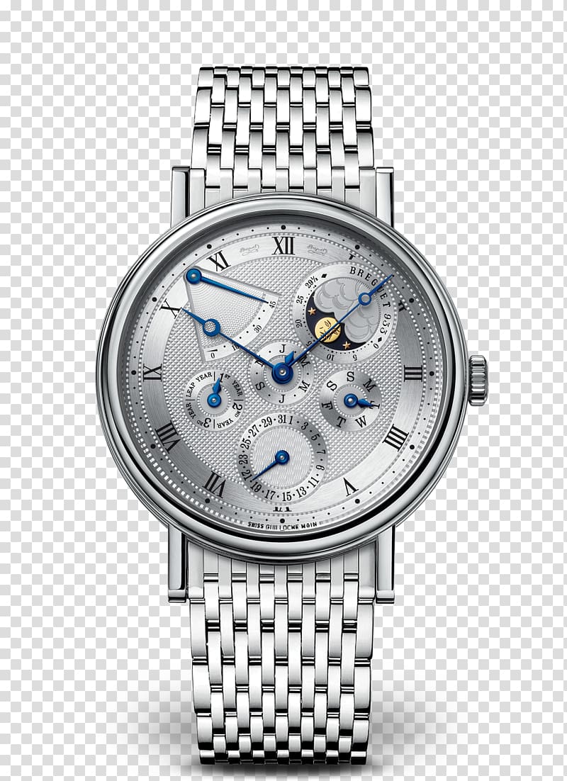 Breguet Perpetual calendar Watch Rolex Annual calendar, watch transparent background PNG clipart
