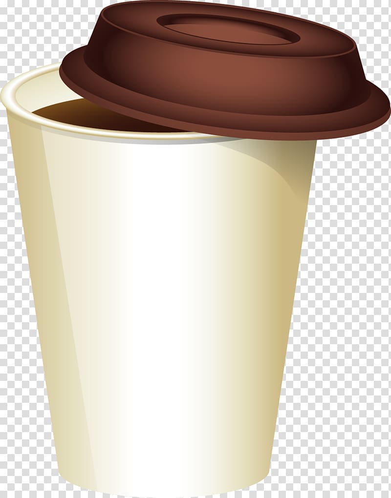 Coffee cup Cafe Take-out, painted takeaway coffee cup transparent background PNG clipart