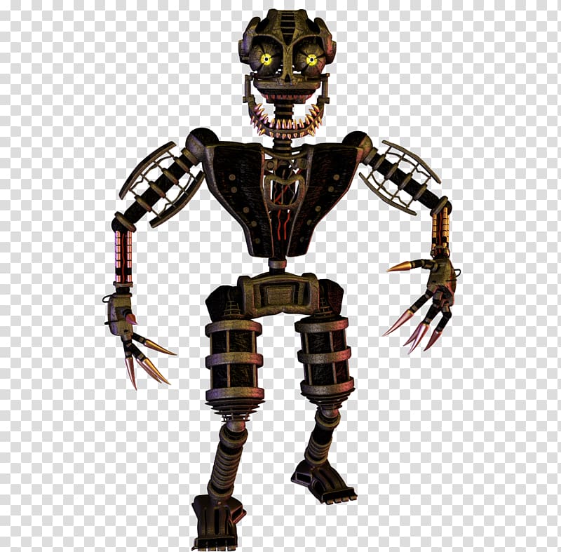 Five Nights at Freddy\'s 4 Five Nights at Freddy\'s 2 Five Nights at Freddy\'s 3 Endoskeleton Robot, robot transparent background PNG clipart