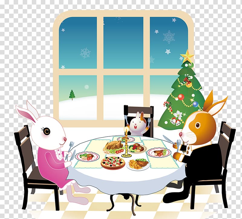 Christmas Eve family reunion transparent background PNG clipart