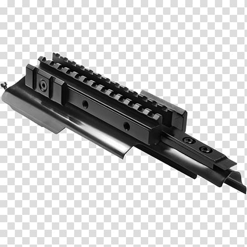 Gun barrel AK-47 AKM Handguard Receiver, Weaver Rail Mount transparent background PNG clipart