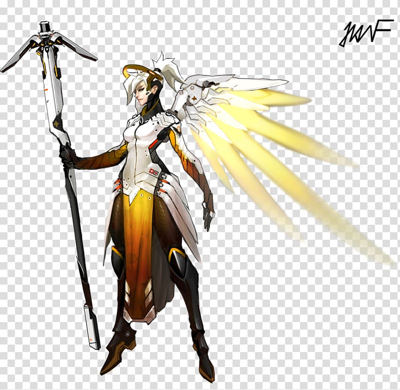 Overwatch BlizzCon Mercy Concept art, artworks transparent background PNG clipart