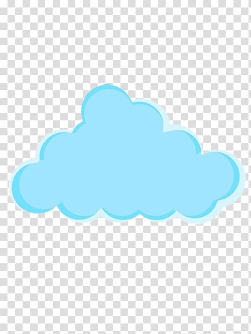 beautiful blue cartoon cloud somersault transparent background PNG clipart