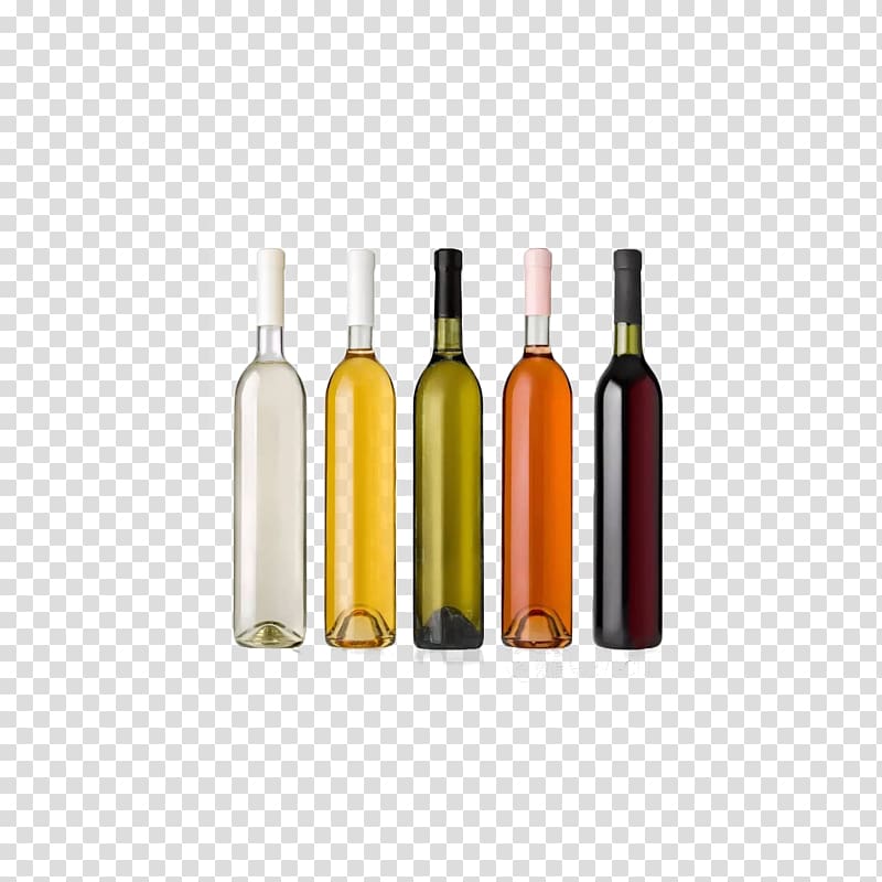 Red Wine Liqueur Bottle, A variety of bamboo wine transparent background PNG clipart