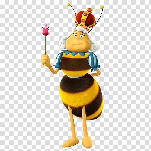 Maya the Bee Queen bee Honey bee European dark bee, bee transparent background PNG clipart