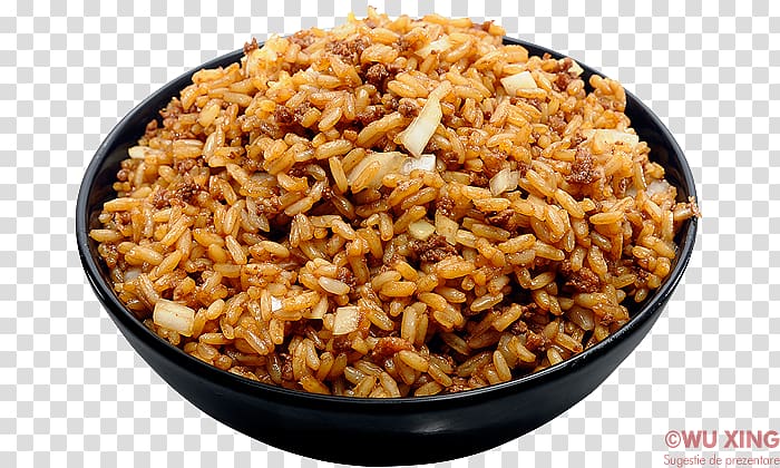 Fried rice Pilaf Mujaddara Spanish rice Cuisine of the United States, Wu Xing transparent background PNG clipart