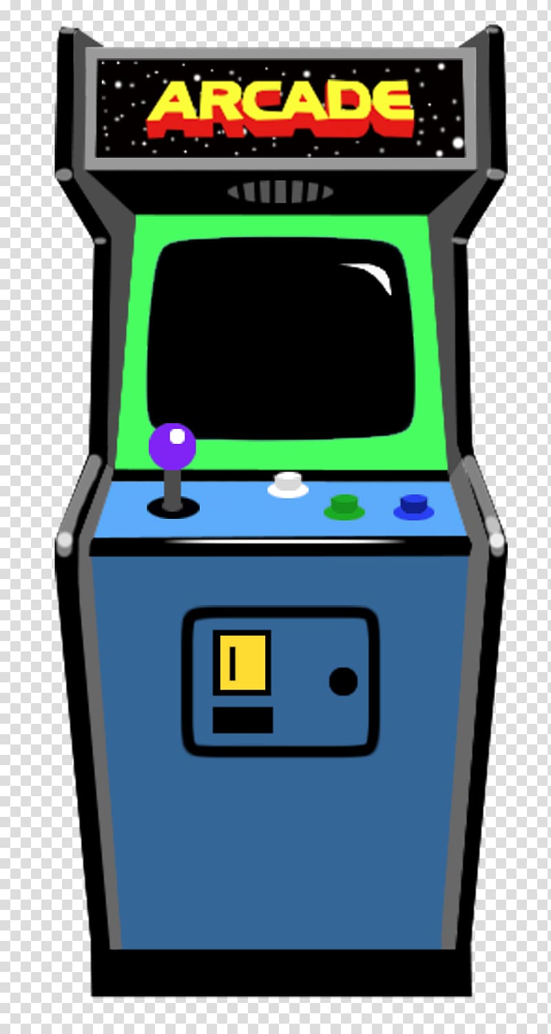 blue and green arcade machine illustration, Retro Arcade transparent background PNG clipart