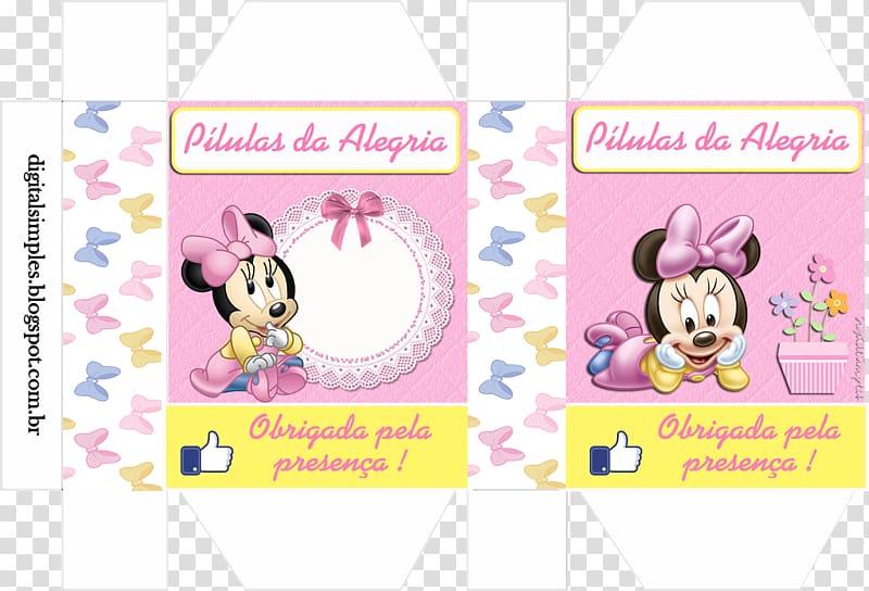 Minnie Mouse Birthday Mickey Mouse Party Baby shower, MINNIE transparent background PNG clipart