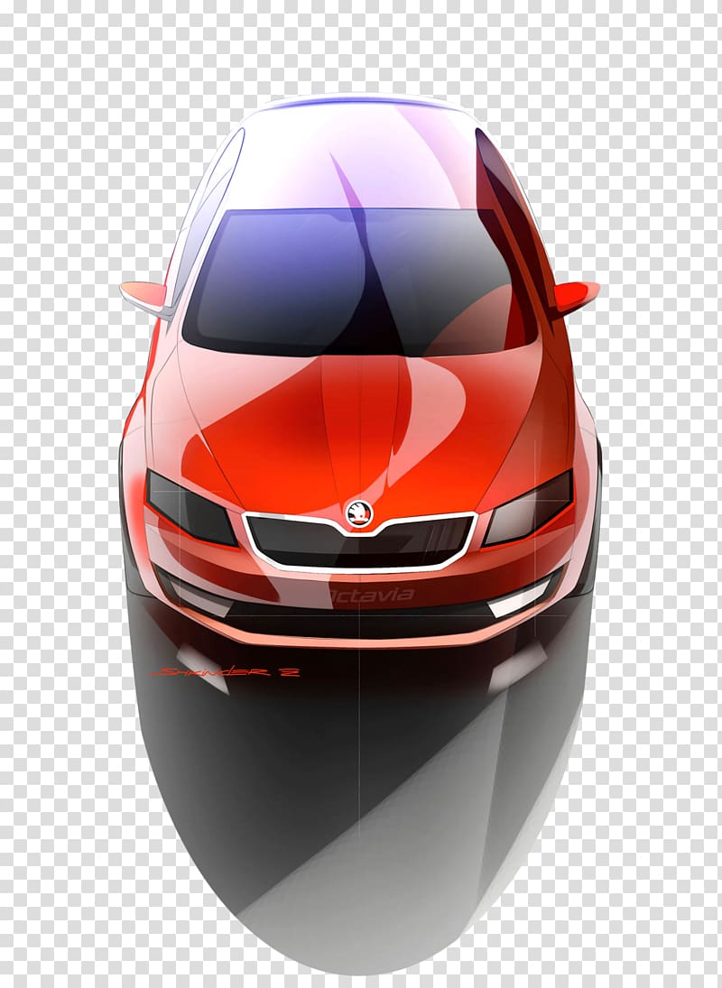 Škoda Mid-size car Compact car Concept car, car transparent background PNG clipart
