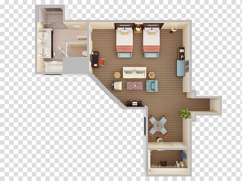 Arizona Biltmore Hotel Floor plan Bed House, bed top view transparent background PNG clipart