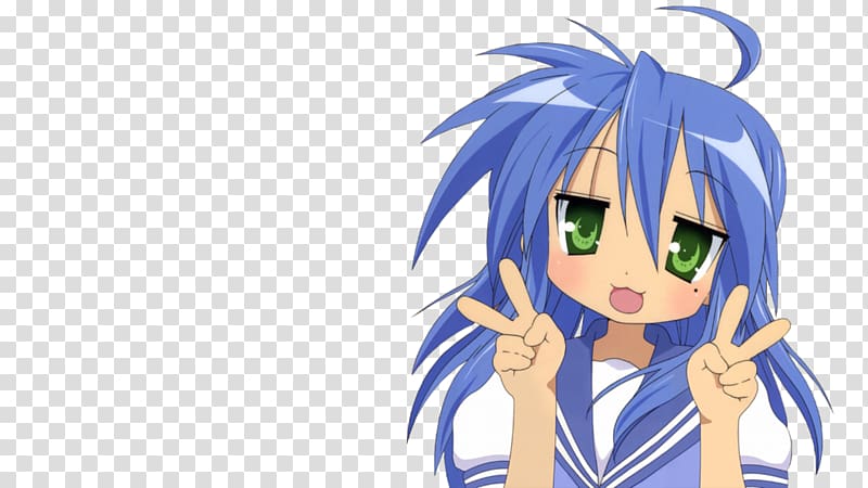 Lucky Star Konata Izumi Anime Desktop Character, Anime transparent background PNG clipart