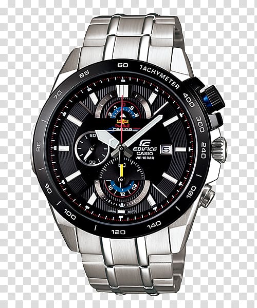 Red Bull Racing Watch Casio Edifice Chronograph, 520 transparent background PNG clipart