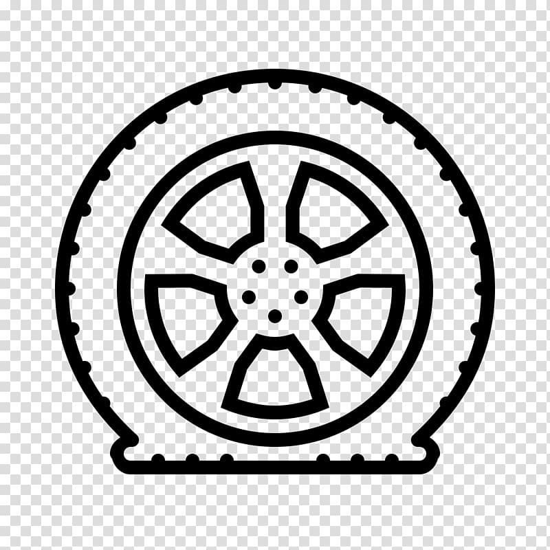 Car Flat tire Computer Icons Wheel, car transparent background PNG clipart