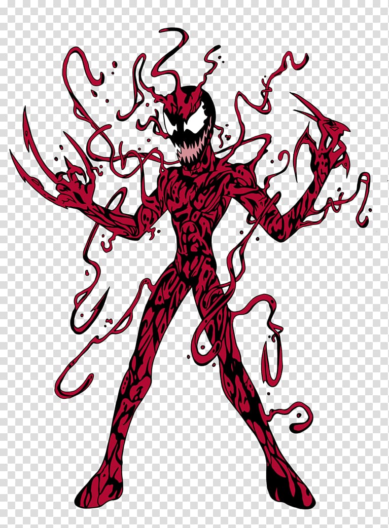 Spider-Man Carnage Venom Symbiote, carnage transparent background PNG clipart