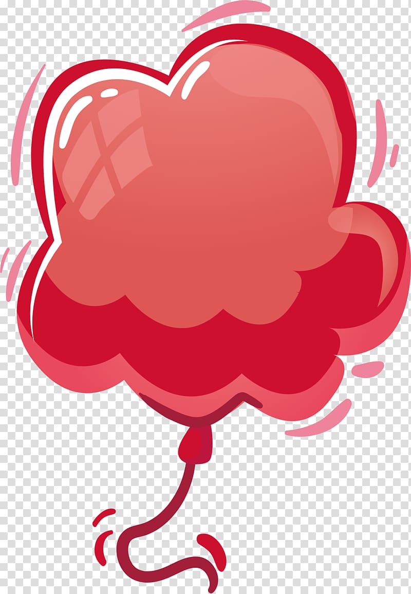 Red Computer file, Red flowers balloon title box transparent background PNG clipart
