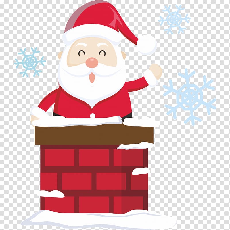 Santa Claus Christmas Mrs. Claus Chimney Gift, santa claus transparent background PNG clipart