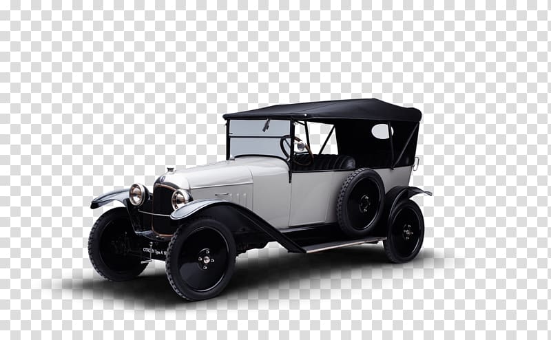 Antique car Citroën Type A Vintage car, car transparent background PNG clipart