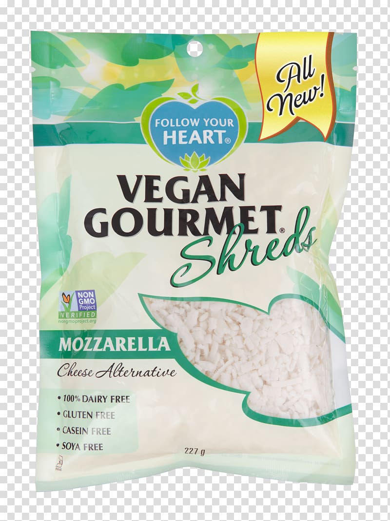 Follow Your Heart Shredded & Grated Vegan Cheese Veganism Flavor by Bob Holmes, Jonathan Yen (narrator) (9781515966647), Mozzarella cheese transparent background PNG clipart