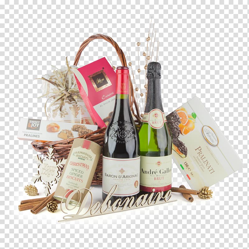 Wine Panettone Tsoureki Champagne Food Gift Baskets, gourmet feast transparent background PNG clipart