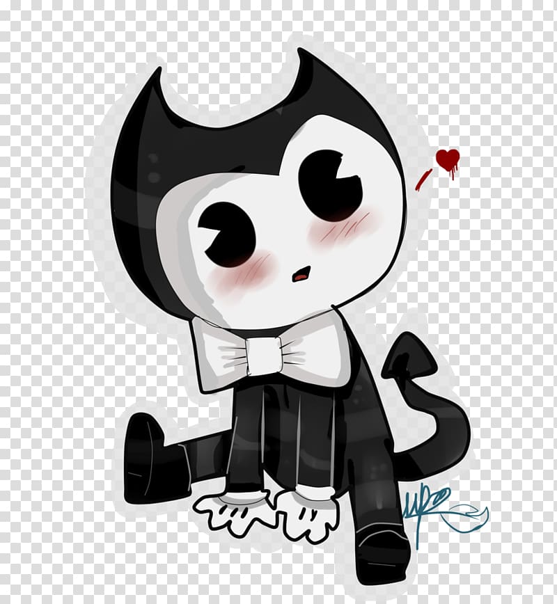 Bendy and the Ink Machine Chibi Fan art Drawing, kawaii chibi transparent background PNG clipart