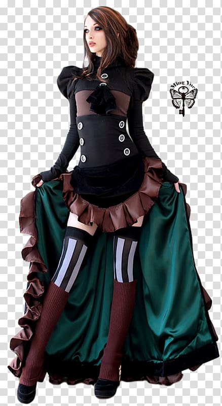 Steampunk fashion Clothing Costume, le style steampunk transparent background PNG clipart