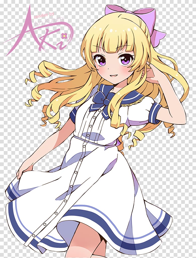 Battle Girl High School Hime cut Anime, summer clothes transparent background PNG clipart