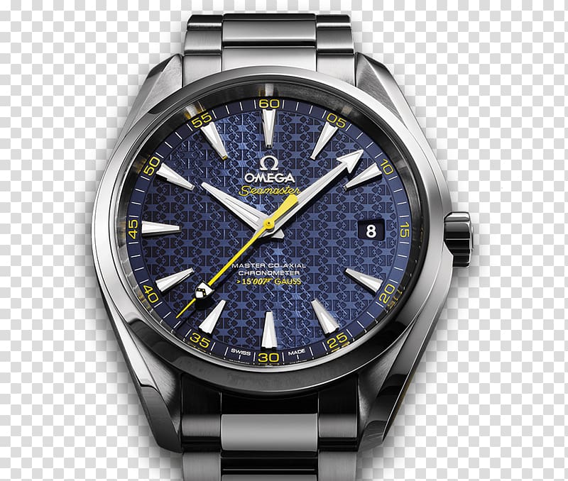 Omega Speedmaster OMEGA Seamaster Aqua Terra 150M Quartz Omega SA Coaxial escapement, james bond gunbarrel transparent background PNG clipart