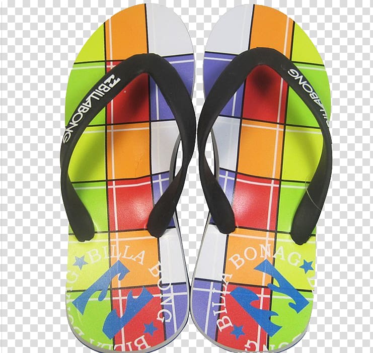 Flip-flops Icon, Color stitching sandals transparent background PNG clipart