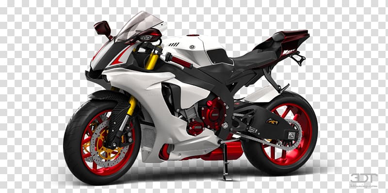 Yamaha YZF-R1 Motorcycle fairing Car Yamaha Motor Company, red painted rolls transparent background PNG clipart
