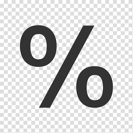 Computer Icons Percentage Percent sign Symbol, percentage transparent background PNG clipart
