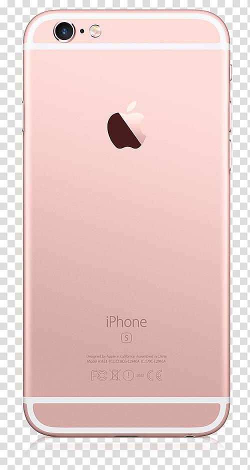 rose gold iPhone 6s, iPhone 6s Plus Apple Telephone Rose Gold, back transparent background PNG clipart