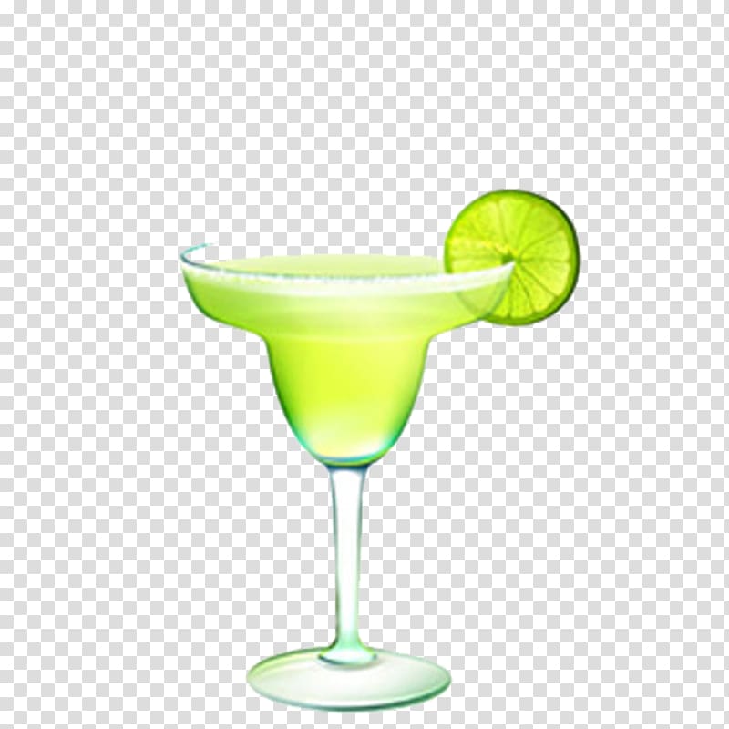 sliced lemon in margarita glass, Margarita Cocktail Tequila Sunrise , Free drink cup creative matting transparent background PNG clipart