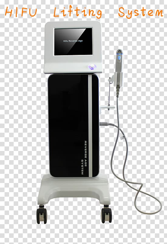 High-intensity focused ultrasound Rhytidectomy Wrinkle Skin Ultrasonography, ultrasound machine transparent background PNG clipart