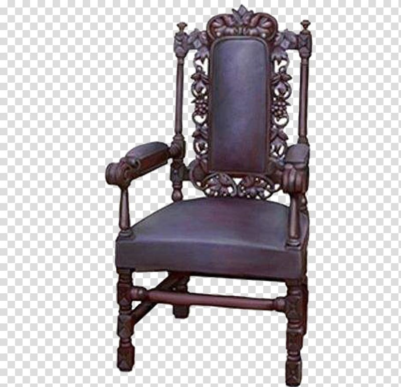 Wing chair Table, Common carved wood texture throne transparent background PNG clipart