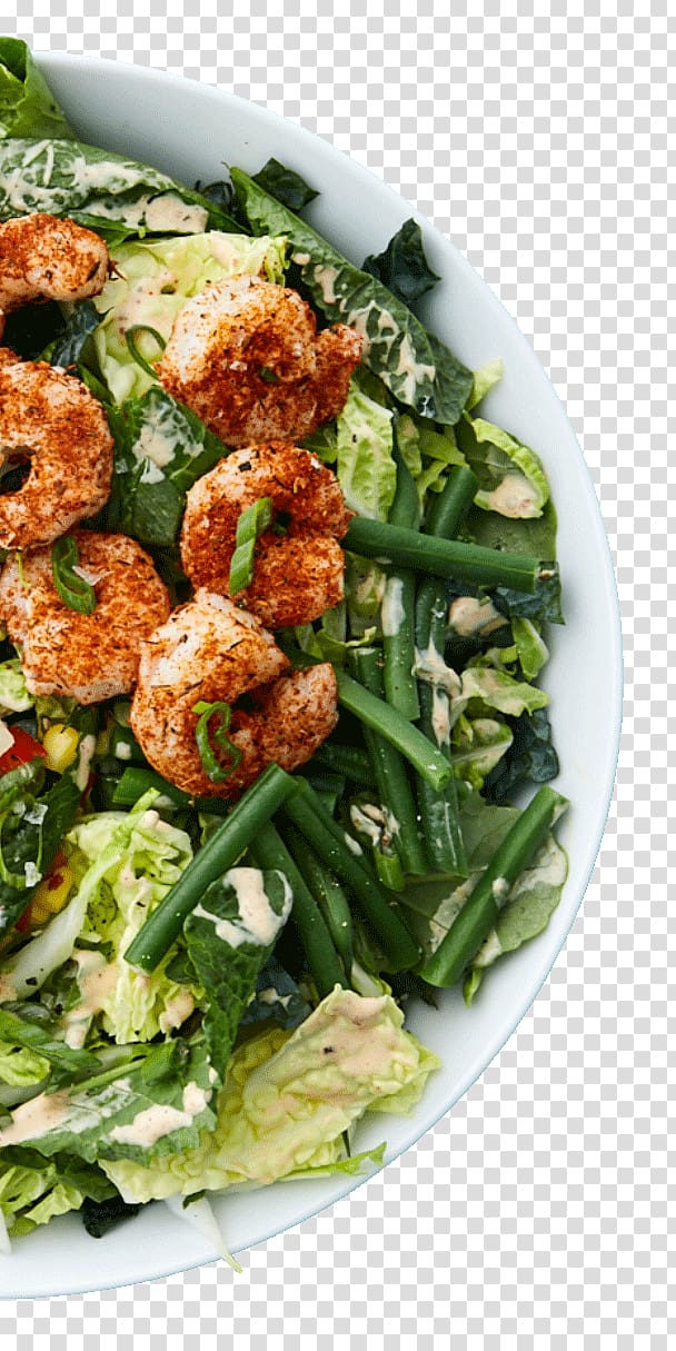 Spinach salad Taco salad Caesar salad Vegetarian cuisine, shrimps transparent background PNG clipart