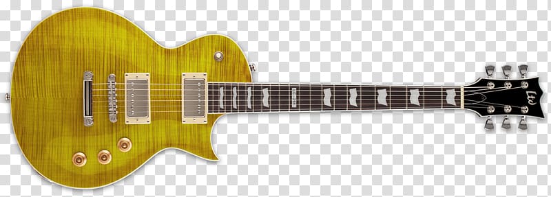 ESP LTD EC-256FM ESP Guitars ESP LTD EC-1000, Lemon Drop transparent background PNG clipart