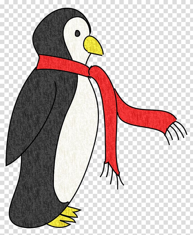 Penguin Drawing Cartoon Illustration, Hand-painted cartoon penguin transparent background PNG clipart