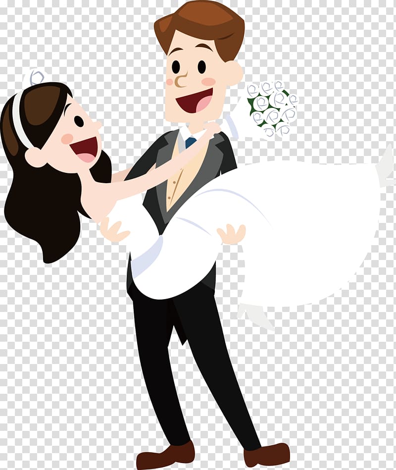 Wedding Marriage, Hugged men and women transparent background PNG clipart