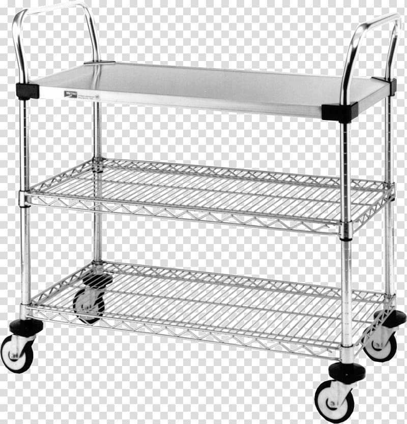 Stainless steel Wire shelving Serving cart, others transparent background PNG clipart