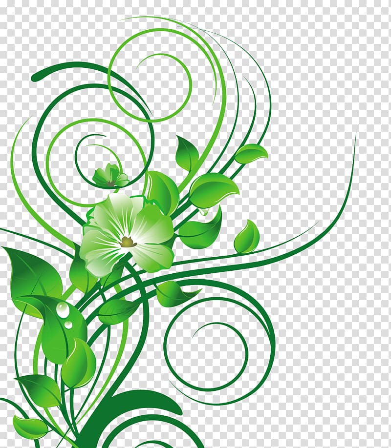 Flower Green, green transparent background PNG clipart