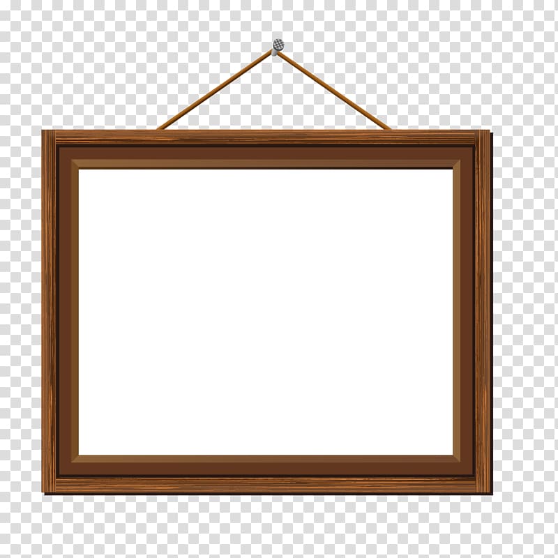 brown and white frame, frame , Wood frame transparent background PNG clipart