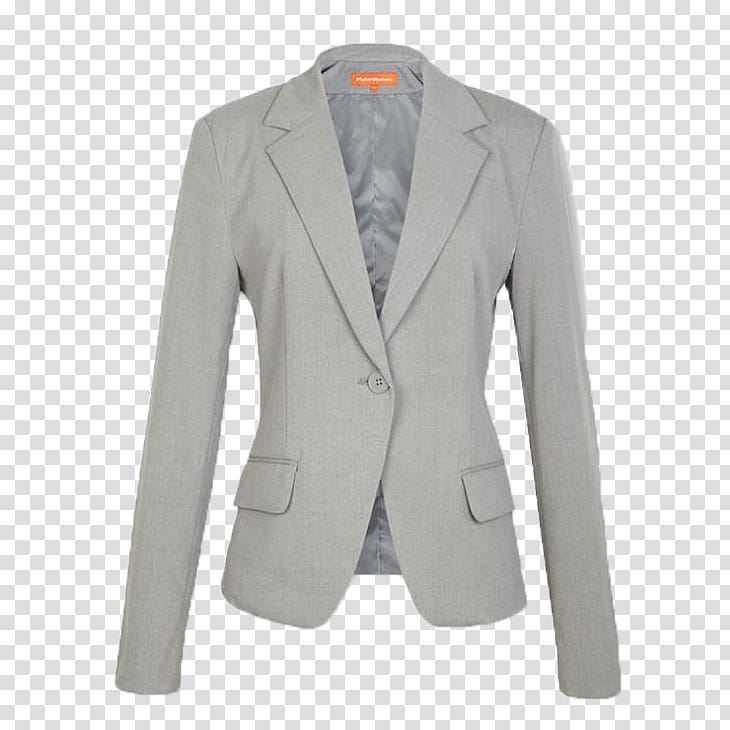 Suit Costume Woman, Gray female suit transparent background PNG clipart