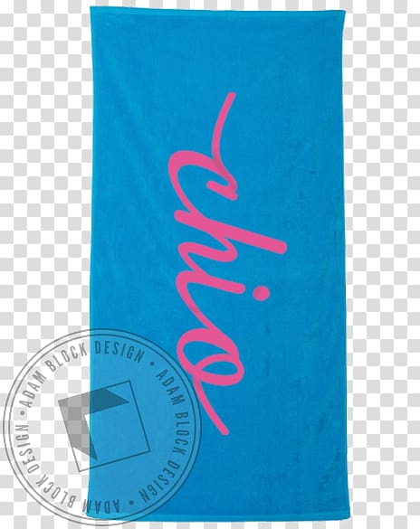 Textile Turquoise Font, beach Towel transparent background PNG clipart