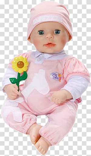 Baby Born Interactive Doll Infant Zapf Creation Toy, doll transparent background PNG clipart