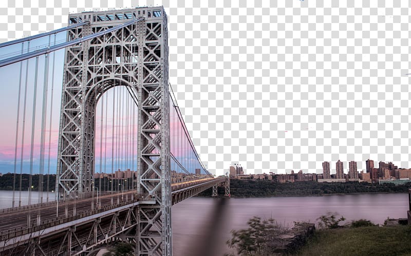 Manhattan George Washington Bridge Washington, D.C. Hudson River, Niuyueqiaozhi Washington transparent background PNG clipart